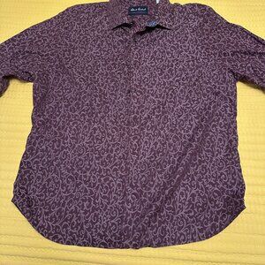 Robert Graham | Bradbury Woven Baroque Print Button Up Shirt Side 3XL